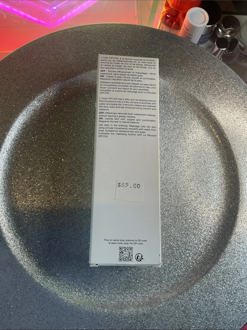 Dior White and Black L'Huile Off/On Oil Makeup Remover